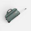 Trasaga Odessy teal expandable trolley duffle bag with telescopic handle extended