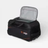 Quick access top compartment of Trasaga trolley duffle bag for travel essentials